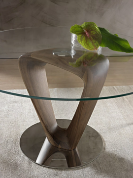 MOBIUS - Wood and glass table by Pacini & Cappellini - view 3